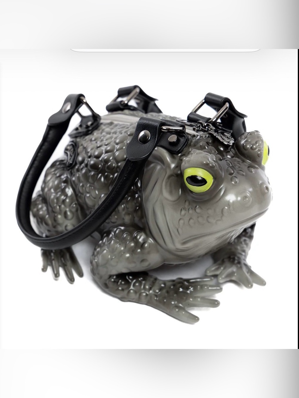 NWT Windy Willow Grey Toad Bag With Glow In The Dark Eyes